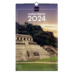 Calendario Imágenes de Pared Espiral para Escribir 2024
