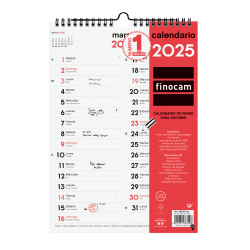 Calendario Neutro de Pared para Escribir Dos Columnas 2025