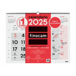 Calendario Neutro de Pared Mixto XL 2025