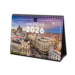 Calendario Imágenes de Sobremesa Internacional 2026