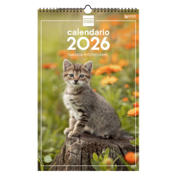Calendario Imágenes de Pared Espiral para Escribir 2026