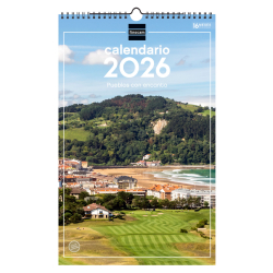 Calendario Imágenes de Pared Espiral para Escribir 2026