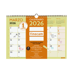 Calendario Grafik de Pared para Escribir 2026