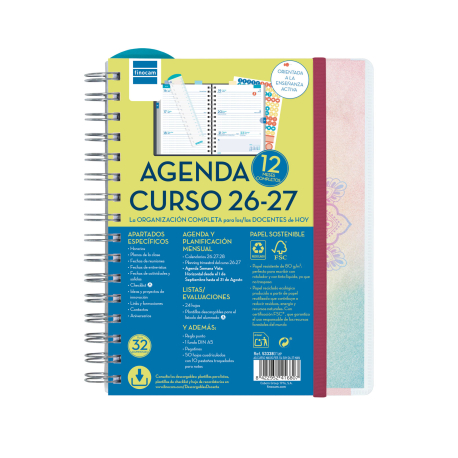 Agenda Docente Magistral Personalizable Curso 2026 2027