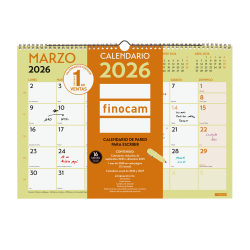 Calendario Grafik de Pared para Escribir 2026