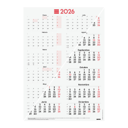 Póster Calendario Mixto 2026