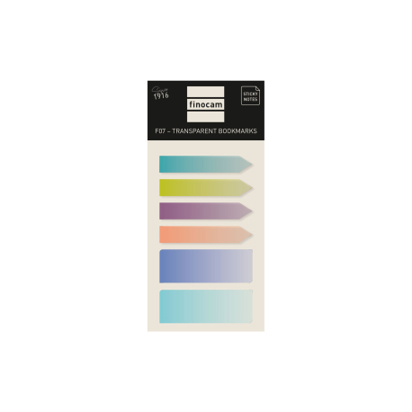 Set de pósits marcadores transparentes