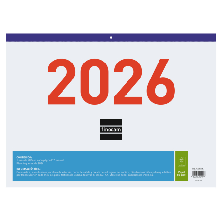 Calendario Faldilla Mixta 2027