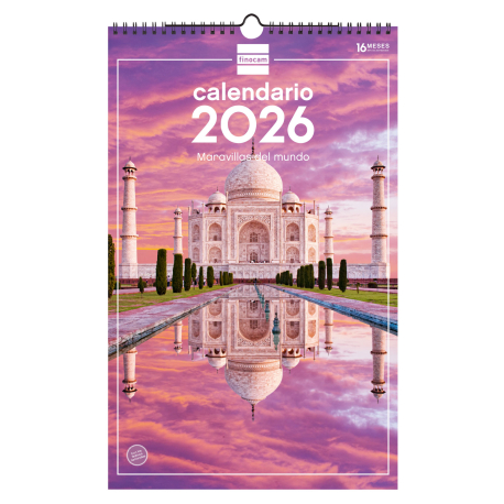 Calendario Imágenes de Pared Espiral para Escribir 2027