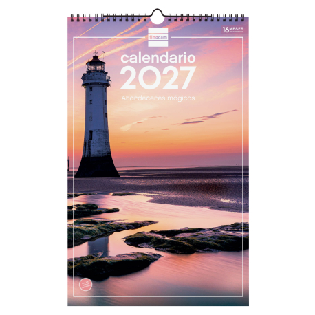 Calendario Imágenes de Pared Espiral para Escribir 2027