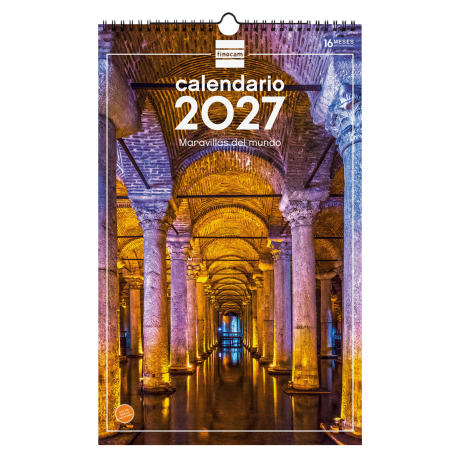 Calendario Imágenes de Pared Espiral para Escribir 2027