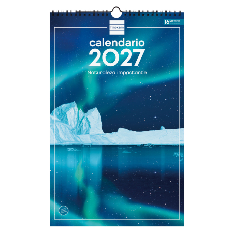Calendario Imágenes de Pared Espiral para Escribir 2027