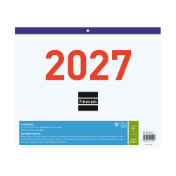 Calendario Faldilla para Escribir 2027