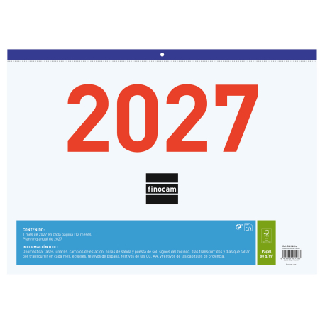 Calendario Faldilla Mixta 2027