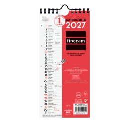Calendario Neutro de Pared para Escribir 2027
