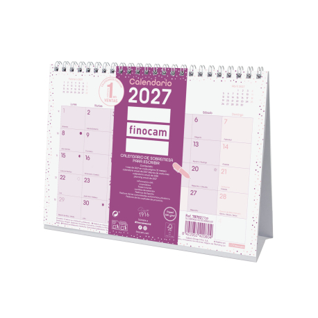 Calendario Chic de Sobremesa para Escribir 2027