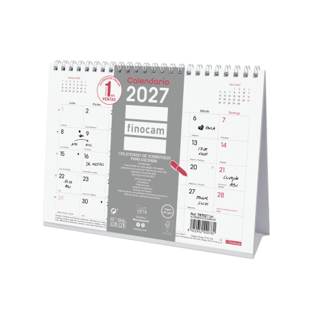 Calendario Chic de Sobremesa para Escribir 2027